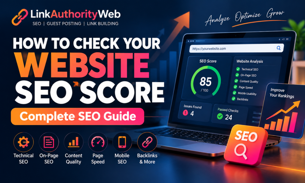 how to check your website seo score